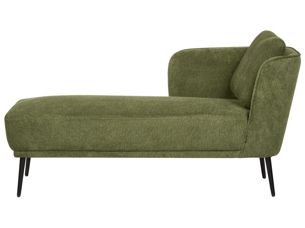 Rechtsseitige Chaiselongue ARTHEZE Stoff Dunkelgrün