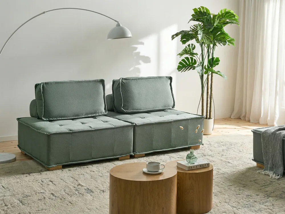 Sofa modułowa dla 2 osób TIBRO Jasnozielony