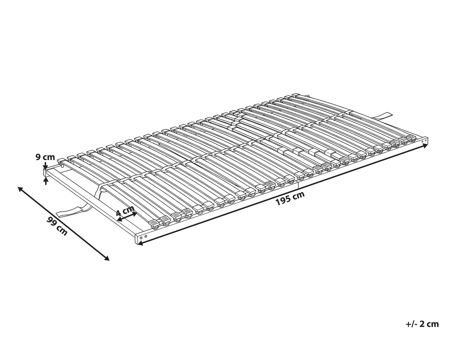 Estrado com ripas LIRY 90 x 200 cm_1146617