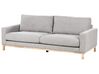 3 Seater Fabric Sofa Grey SIGGARD_920596
