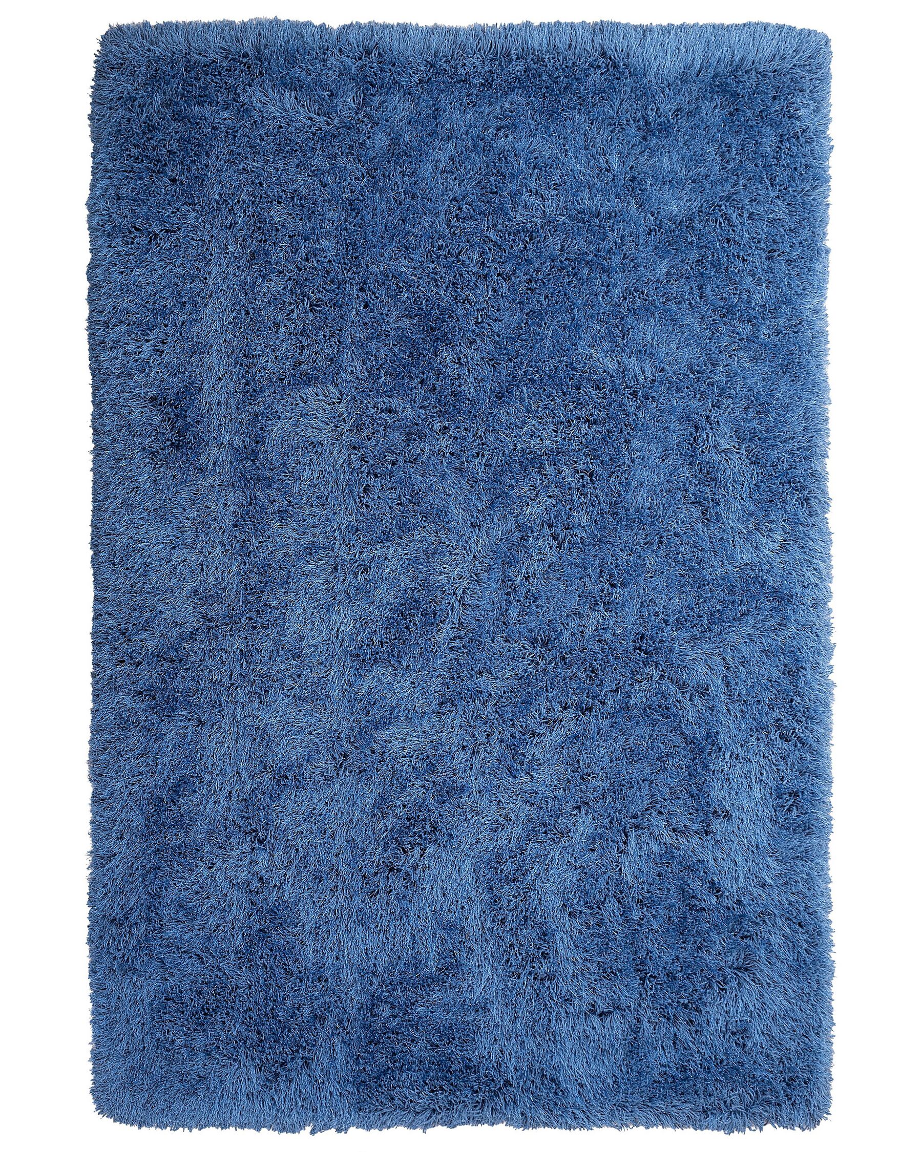 Tappeto shaggy rettangolare blu 140 x 200 cm CIDE_746862