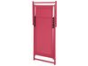 Folding Deck Chair Red LOCRI_813372