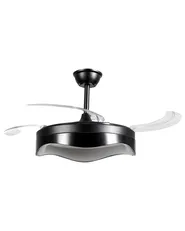 Ceiling Fan with Light ETONIA with Remote LED Black_1125597