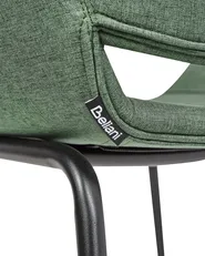 Set di 2 sedie da pranzo AXTEL Tessuto Verde_942527