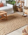 Tapis en jute beige 140 x 200 cm DADAY_853598