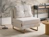 Single Sofa Bed JERSLEV Boucle Off-White
