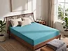Fitted Sheet HOFUF 160 x 200 cm Cotton Turquoise