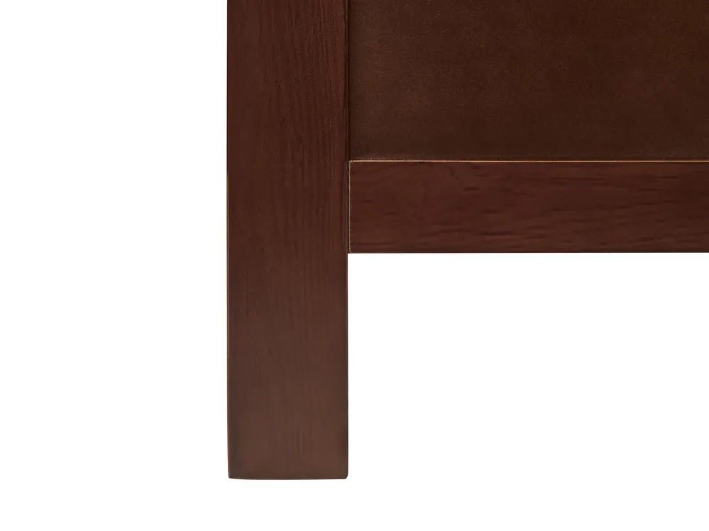 Bed Pine Wood MAYENNE 140 x 200 cm (EU Double) Dark Brown_876600