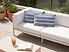 Set of 2 Outdoor Cushions ALPINIA Striped 30 x 50 cm Blue