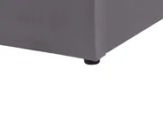 Ottoman Bed LUBBON Velvet Grey 140 x 200 cm (EU Double)_833597