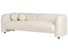 3-istuttava sohva sametti luonnonvalkoinen LEIREN_920759