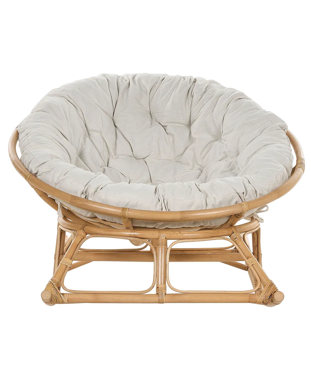 Set of 2 Rocking Chairs ORVIETO Rattan Natural_878378