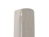 Salon de jardin 5 places en aluminium blanc coussins taupe COCCORINO_776767