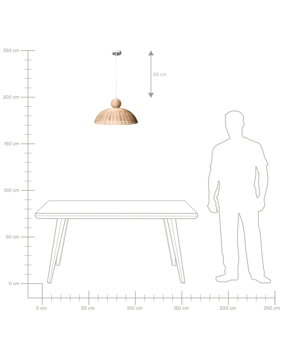 Lampadario SUERTE Rattan Naturale_1036396