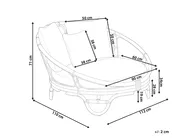 Garden Daybed ROSSANO Rattan Natural_873222