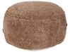 Pouf Baumwolle braun rund ⌀ 50 cm KANDHKOT_908401