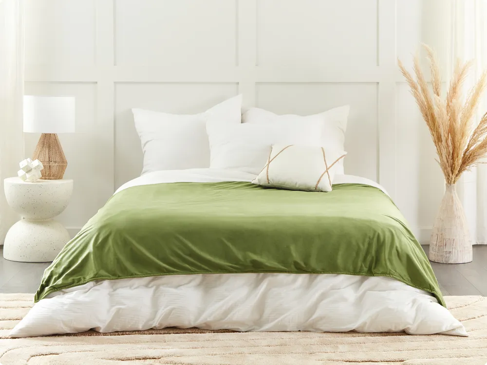 Fodera per coperta ponderata 1000 RHEA 135 x 200 cm Verde scuro