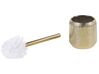 Ceramic 4-Piece Bathroom Accessories Set Gold PINTO_788498