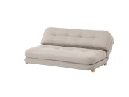 Sofa Bed 2 Seater ESBJERG Faux Linen Beige_1059268