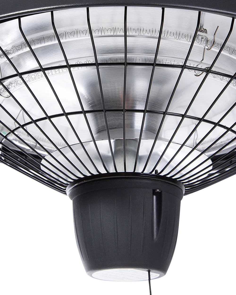 Riscaldatore a infrarossi da patio sospeso AMIATA 2100 W Nero_684018