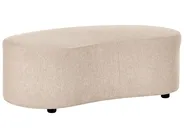 Sofa AMAL mit Ottomane Stoff Beige_1145673