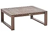 Garden Coffee Table TIMOR 90 cm 75 cm Certified Acacia Wood Dark Brown