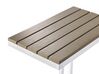 Tavolino basso da giardino legno chiaro e bianco 60 x 35 cm MESSINA_932110