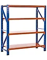 Regał magazynowy FIUGGI 200 cm 200 cm Metal Pomarańczowy
