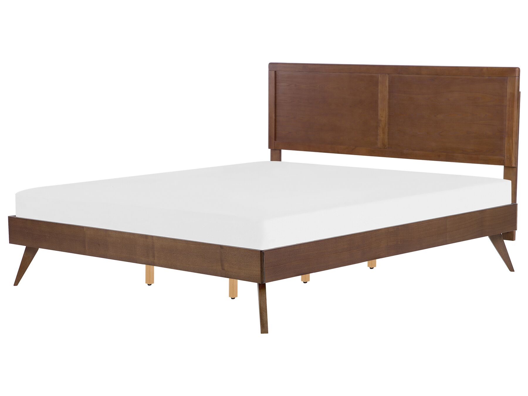 Letto a doghe in legno marrone scuro 180 x 200 cm ISTRES_727944