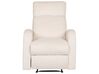 Velvet Manual Recliner Living Room Set White VERDAL_904822