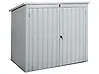 Tool Shed MOENA 158 cm 96 cm Metal Light Grey