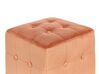 Pouf Samtstoff orange 36 x 36 cm WISCONSIN_926905