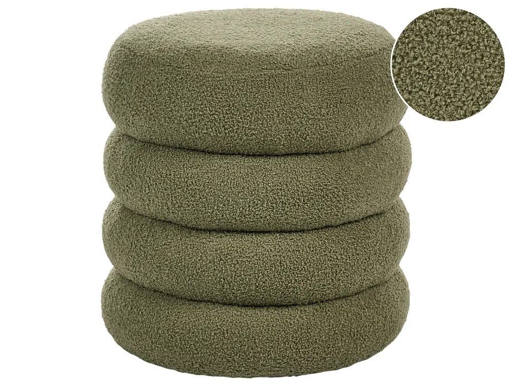 Puf SUMPTER Boucle Zielony