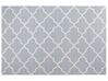Teppich Wolle grau 200 x 300 cm marokkanisches Muster Kurzflor SILVAN_797445