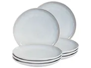 Zestaw 8 małych talerzy SESAME Kamionka Jasnoszary_986597