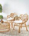 Zestaw 2 foteli paw FLORENTINE II Rattan Naturalny