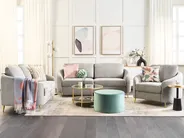 Sofa 2 Seater TROSA Fabric Light Grey_851975