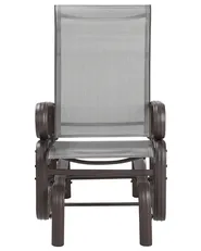 Sedia da giardino BORGIO Metallo Marrone/Grigio_752410