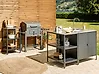 Outdoor Kitchen Island VILAMA Black Metal
