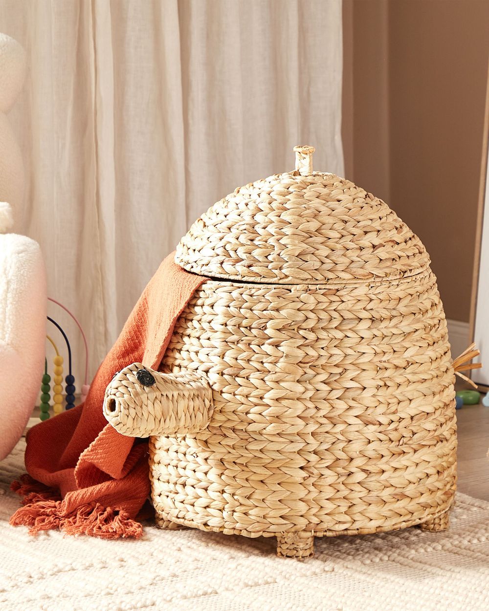 Kids Basket Turtle MONTAGU Wicker Natural