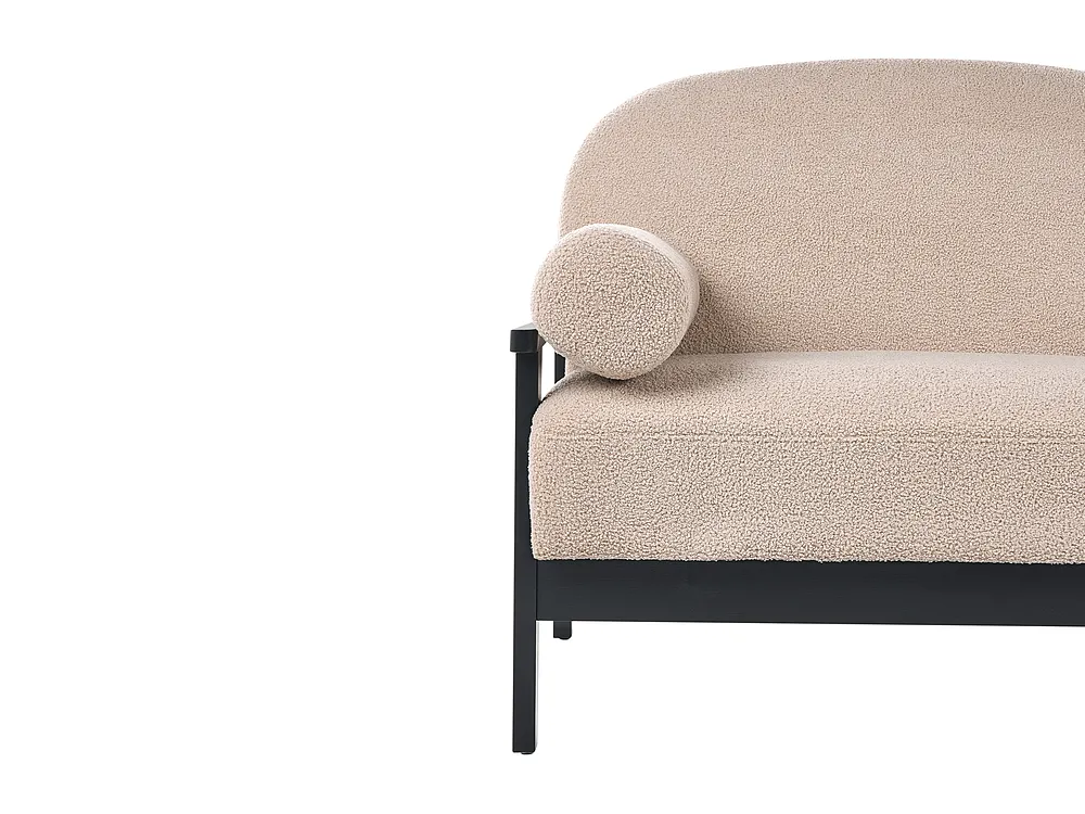Sofa dla 3 osób PILARNE Boucle Beżowy_1159359