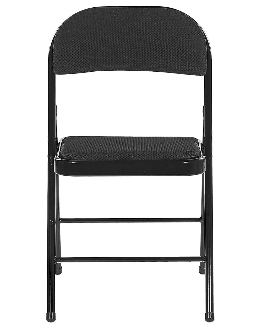 Set of 4 Folding Chairs SPARKS Metal Black_780846