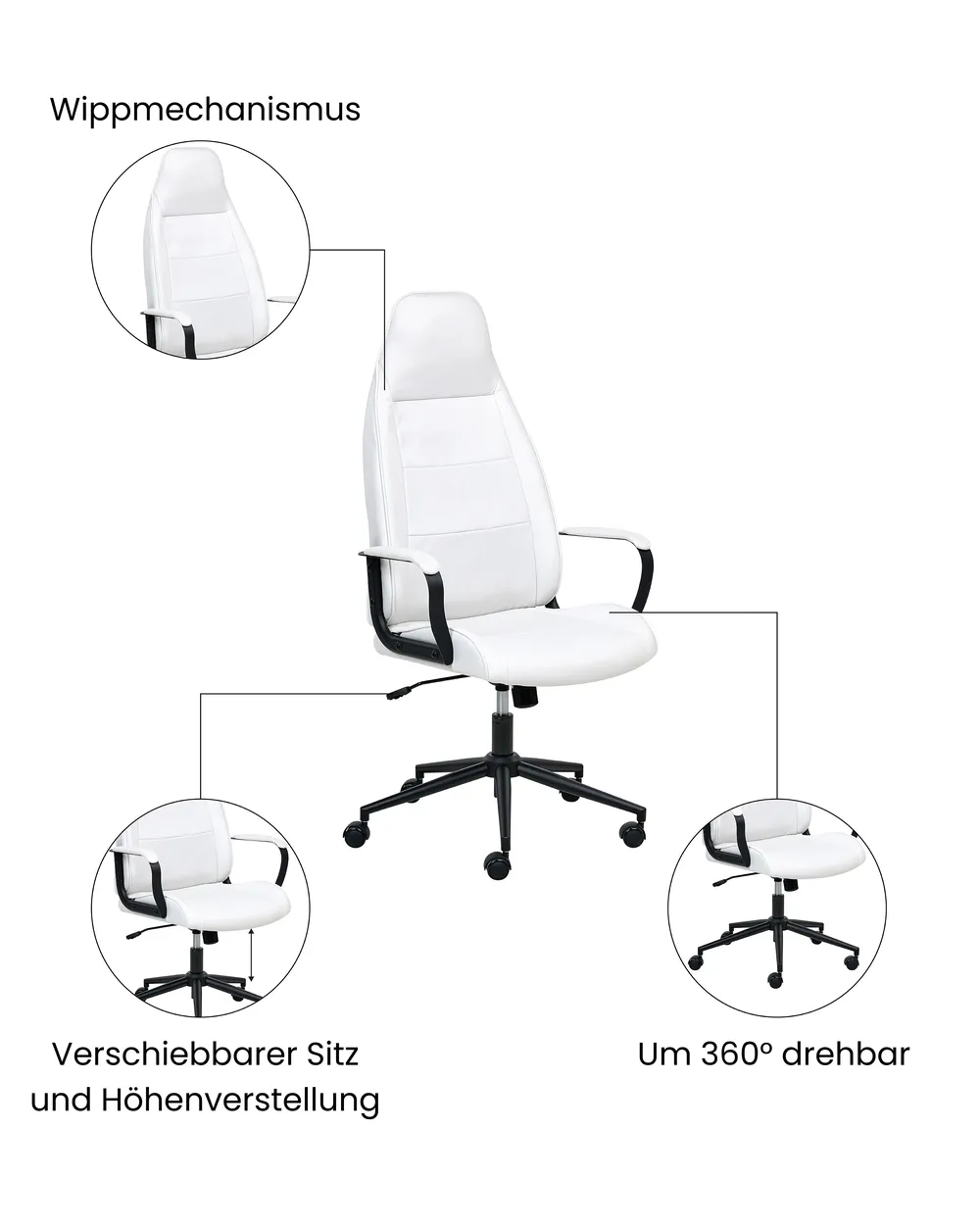 Bürostuhl REBEL Stoff Cremeweiss_1059695