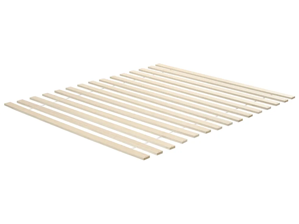 Bed Pine Wood GONFARON 140 x 200 cm (EU Double) Light Brown_1032059