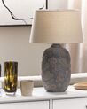Ceramic Table Lamp Grey and Beige FERREY _822902