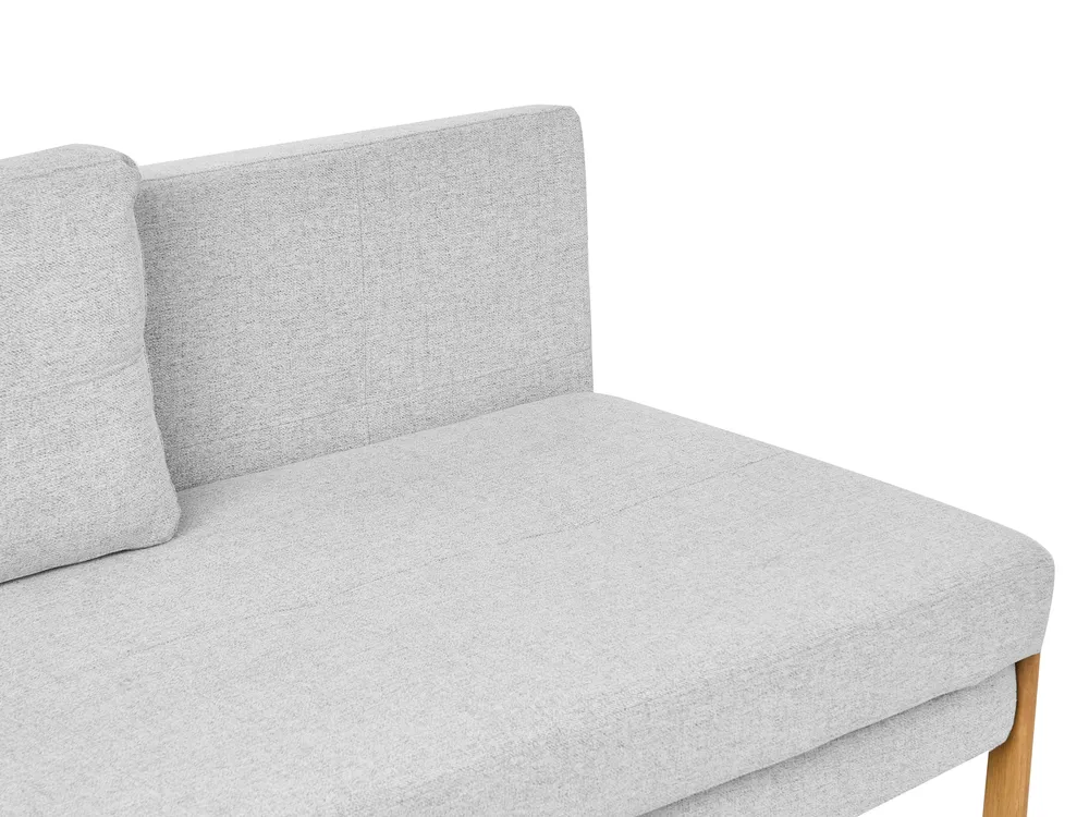 Set da salotto 3 posti EDLAND con Panca Tessuto Grigio chiaro_1040933