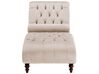Chaise longue in velluto color beige MURET_750621