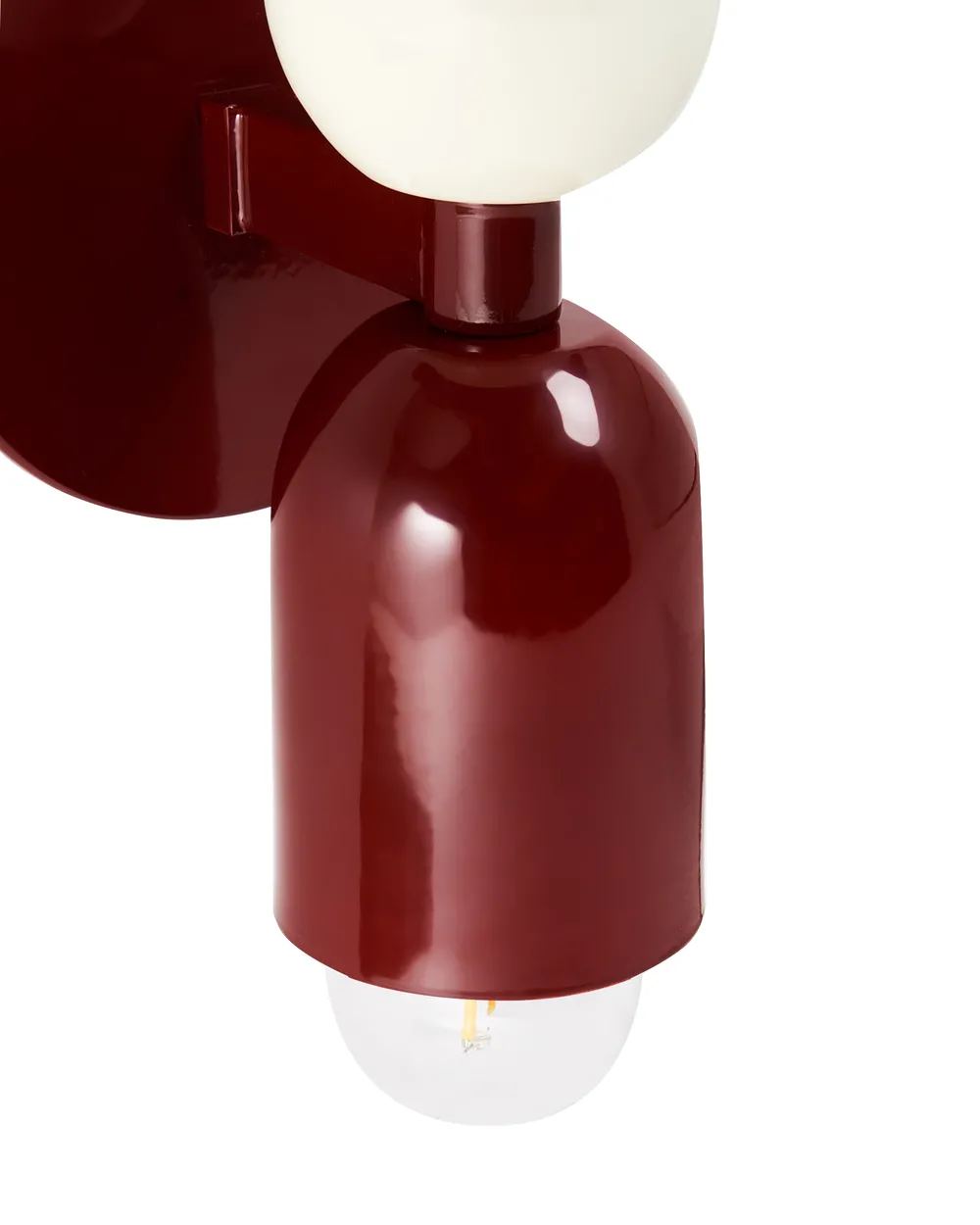 Set of 2 Wall Lamps TOPI Metal Red_987503