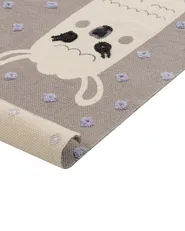 Kids Rug LUBUK Brown 80 x 150 cm Cotton_864152