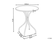 Bistro Table SIROLO 60 cm 60 cm Metal White/ Blue_1155869